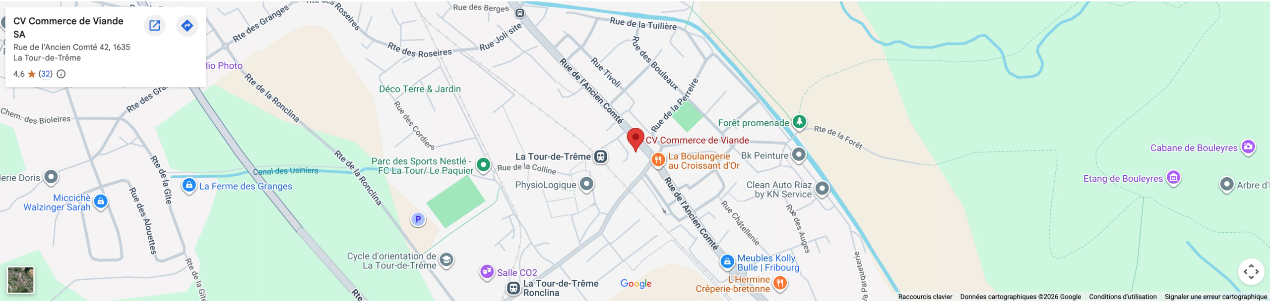 Location Commerce de Viande